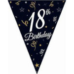 Ghirlanda de stegulete din hartie 18 ani 270cm