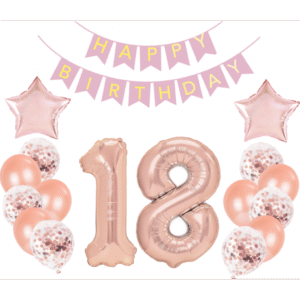 Set 20 baloane pentru majorat roz quartz