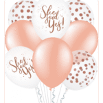 Set 8 baloane petrecerea burlacitelor She said yes