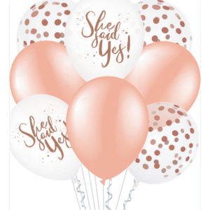 Set 8 baloane petrecerea burlacitelor She said yes