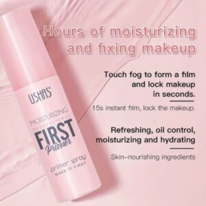 Spray Primer Hidratant USHAS First 80ml – Bază de Machiaj pentru Hidratare și Fixare