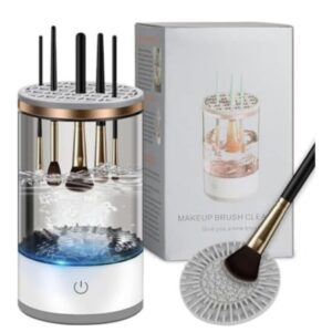 Aparat 2 în 1 pentru Pensule de Machiaj – Spală și Uscă Rapid