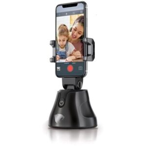 Selfie Stand cu Senzor Inteligent – Rotire 360° pentru Video și Streaming