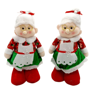 Figurină de Crăciun Doamna Crăciun 30cm – Decor Elegant de Sărbători, Cadou Festiv & Ambianță Magică