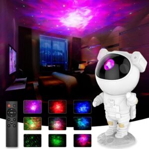 Astronaut Star Projector – Lampă Galaxie Laser LED, Efecte Magice pentru Dormitor