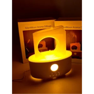 Difuzor Aromaterapie SilentMoon – Design Minimalist, Lumină LED, Funcționare Silențioasă