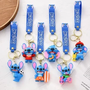 Breloc 3D Stitch – Accesoriu Drăgălaș pentru Chei, Geantă, Rucsac | Cadou Perfect pentru Fanii Stitch